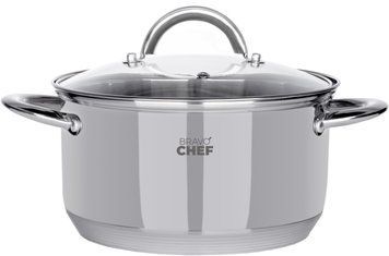 Каструля Bravo Chef 20 см (3.6 л) з кришкою BC-2001-20P 7092284 фото