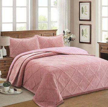 Покривало Soho 200х230 см Velur Pink A120132 6992330 фото