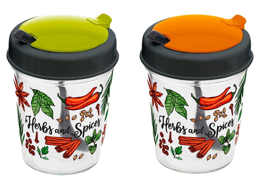 Спецівниця Herevin Spice Jar with Spoon 0.32 л (131511-000) 131511-000 фото