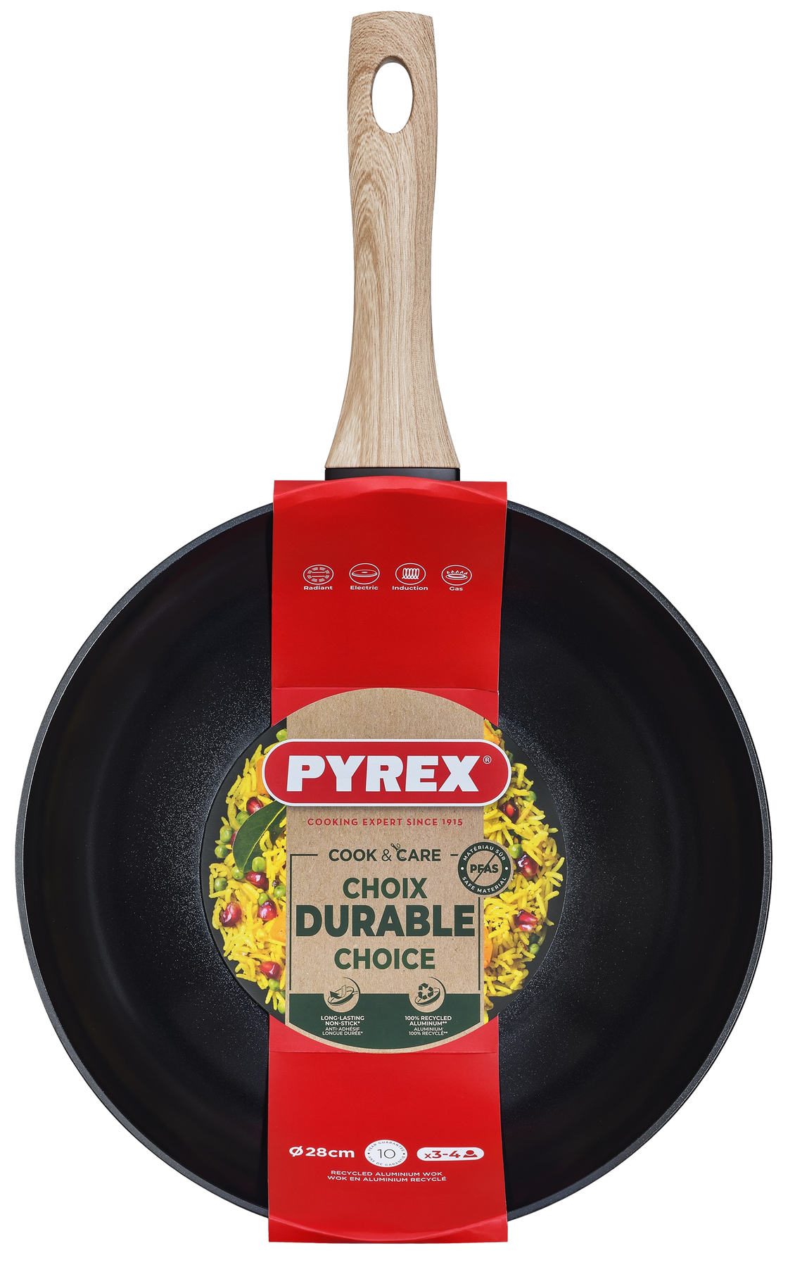 Сковорода Pyrex Cook&Care 28 см, WOK CR28BW6/8044 7120915 фото