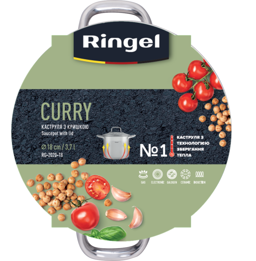 Каструля Ringel Curry (3.7 л) 18 см RG-2020-18* 6990944 фото