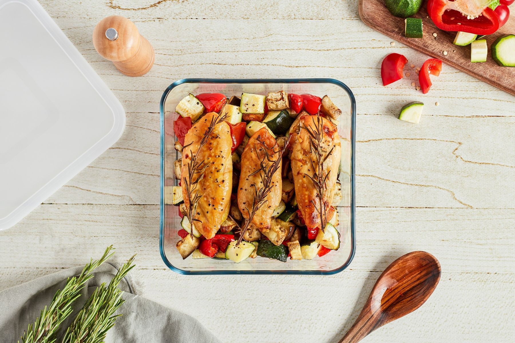 Форма з кришкою Pyrex Cook&Freez, 20х20х7 см 219P001/7944 7092354 фото