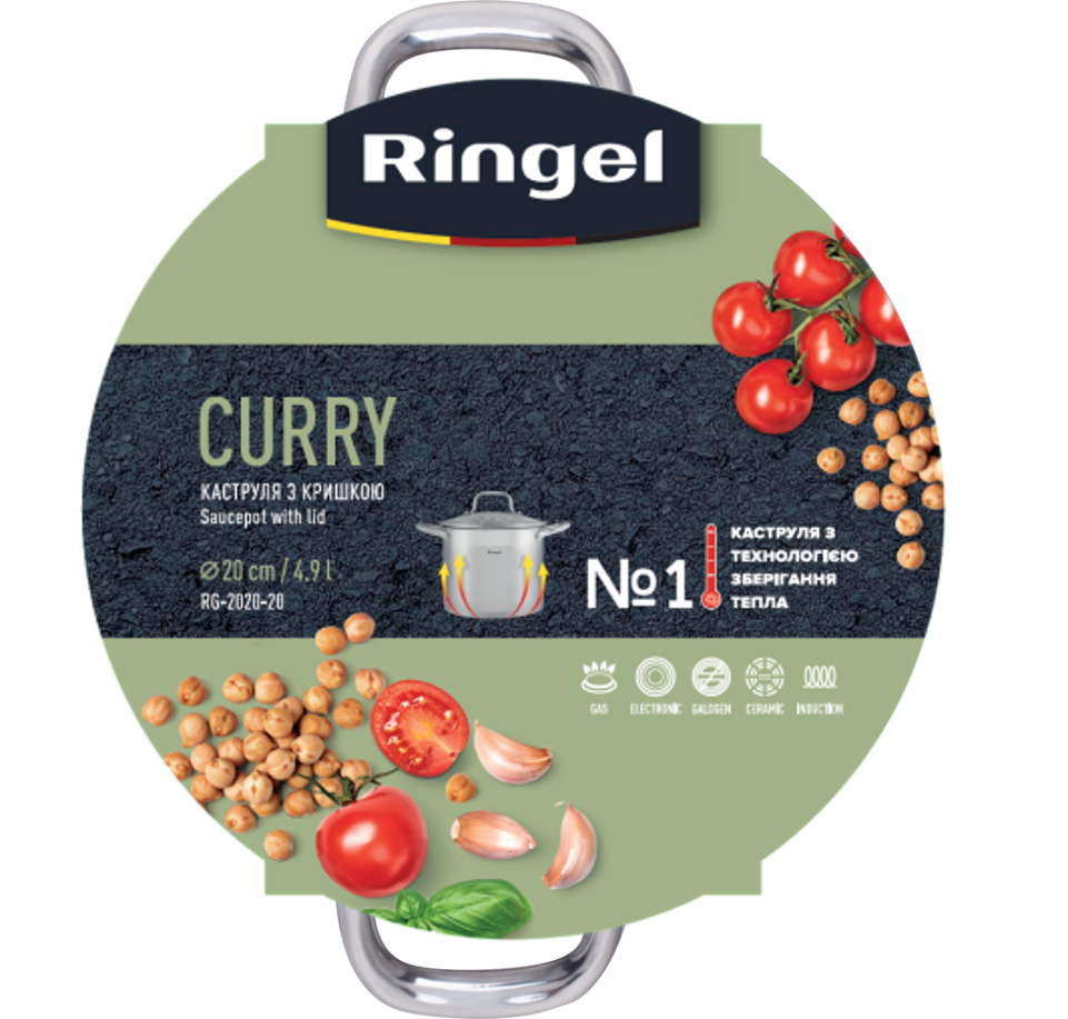 Каструля Ringel Curry (4.9 л) 20 см RG-2020-20* 6990945 фото