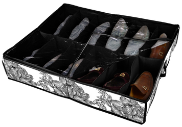 Органайзер Idea Home NP-106-D Anthracite Flowers 74.5x60x15 см NP-106-D ткан. 12ком. д/взуття A 7058550 фото