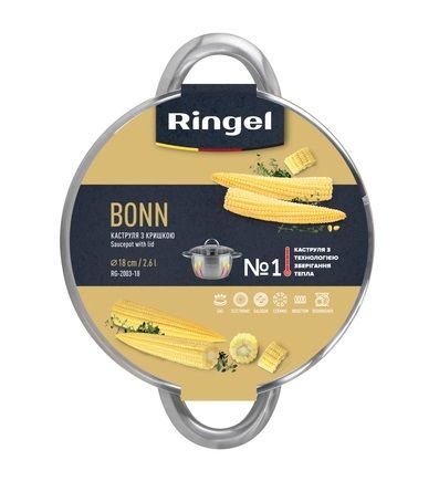 Каструля RINGEL Bonn (2.6 л) 18 см RG-2003-18 6355910 фото