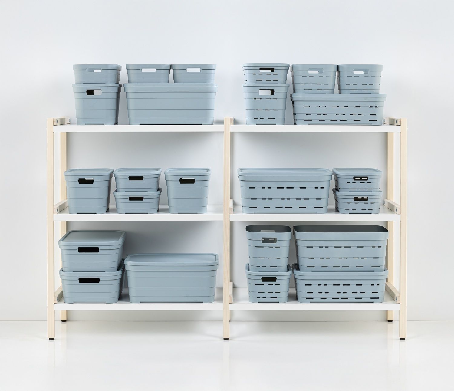 Кошик Idea Home 00616 Pyramid Blue 10.8 л (00616 Blue) 7180082 фото
