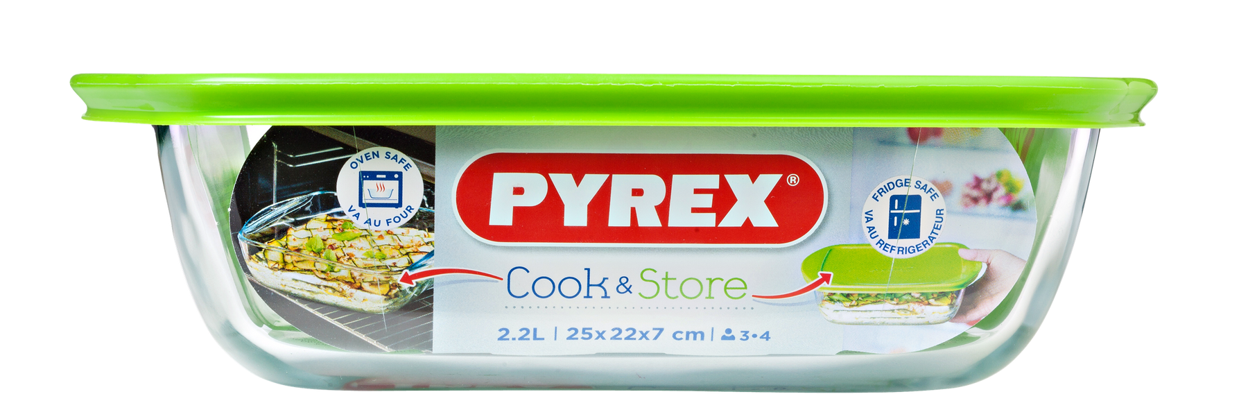 Форма з кришкою Pyrex Cook&Store, 25х22х7 см 212P000/7645 7092359 фото