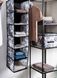 Органайзер Idea Home NP-121 Anthracite Flowers 28x28x112 см NP-121 ткан. 6ком. підвіс. Anthr 7058552 фото 3