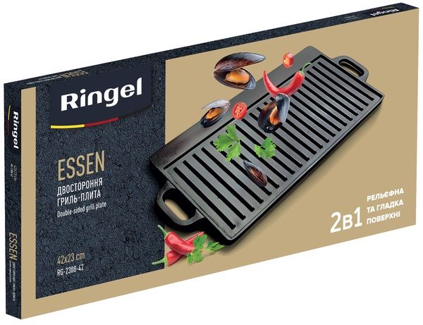 Сковорода плита-гриль RINGEL Essen 42х23х1.5 см RG-2308-42 RG-2308-42 фото