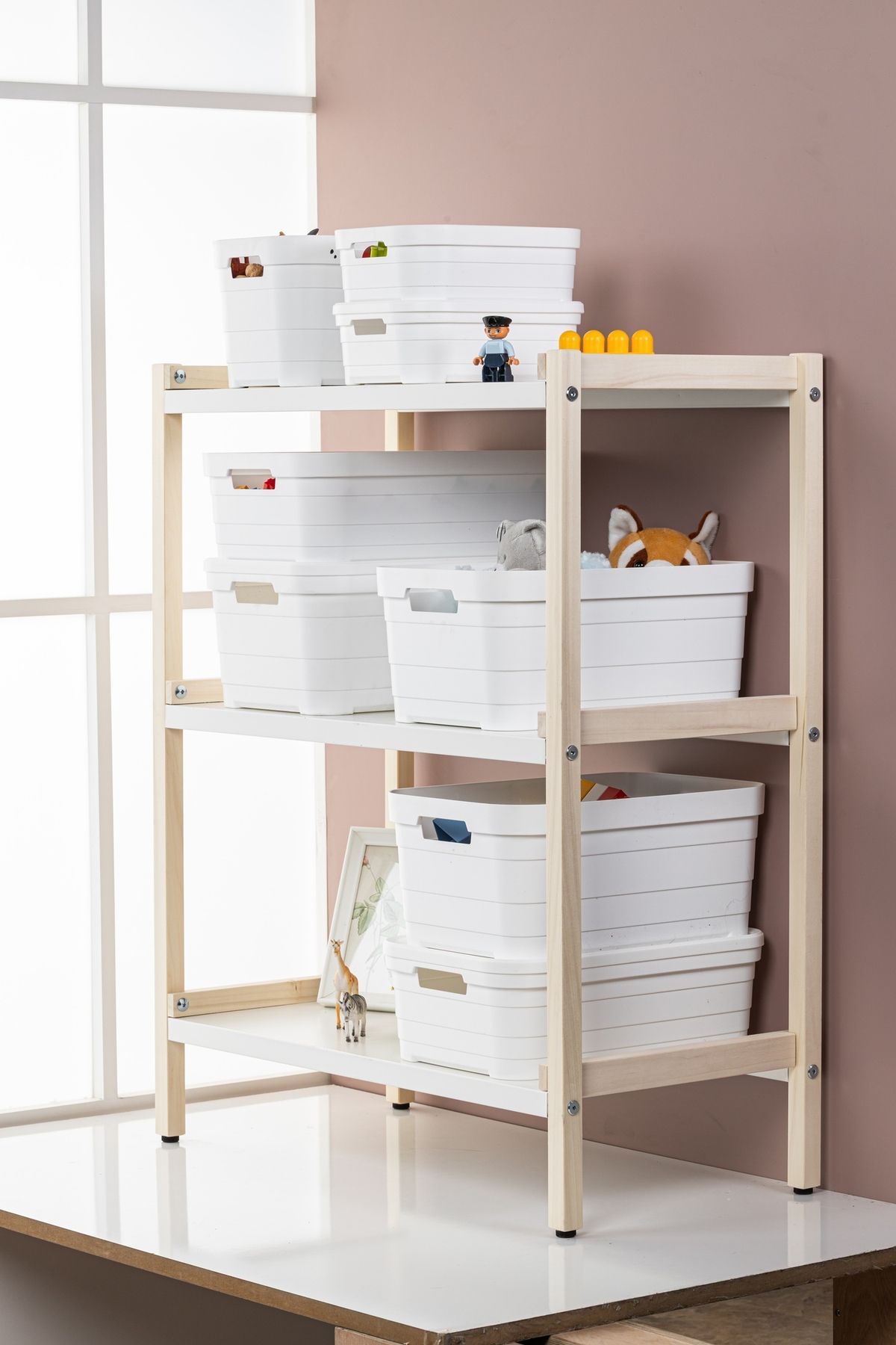 Кошик Idea Home 00637 Pyramid White 2.8 л (00637 White) 7180083 фото