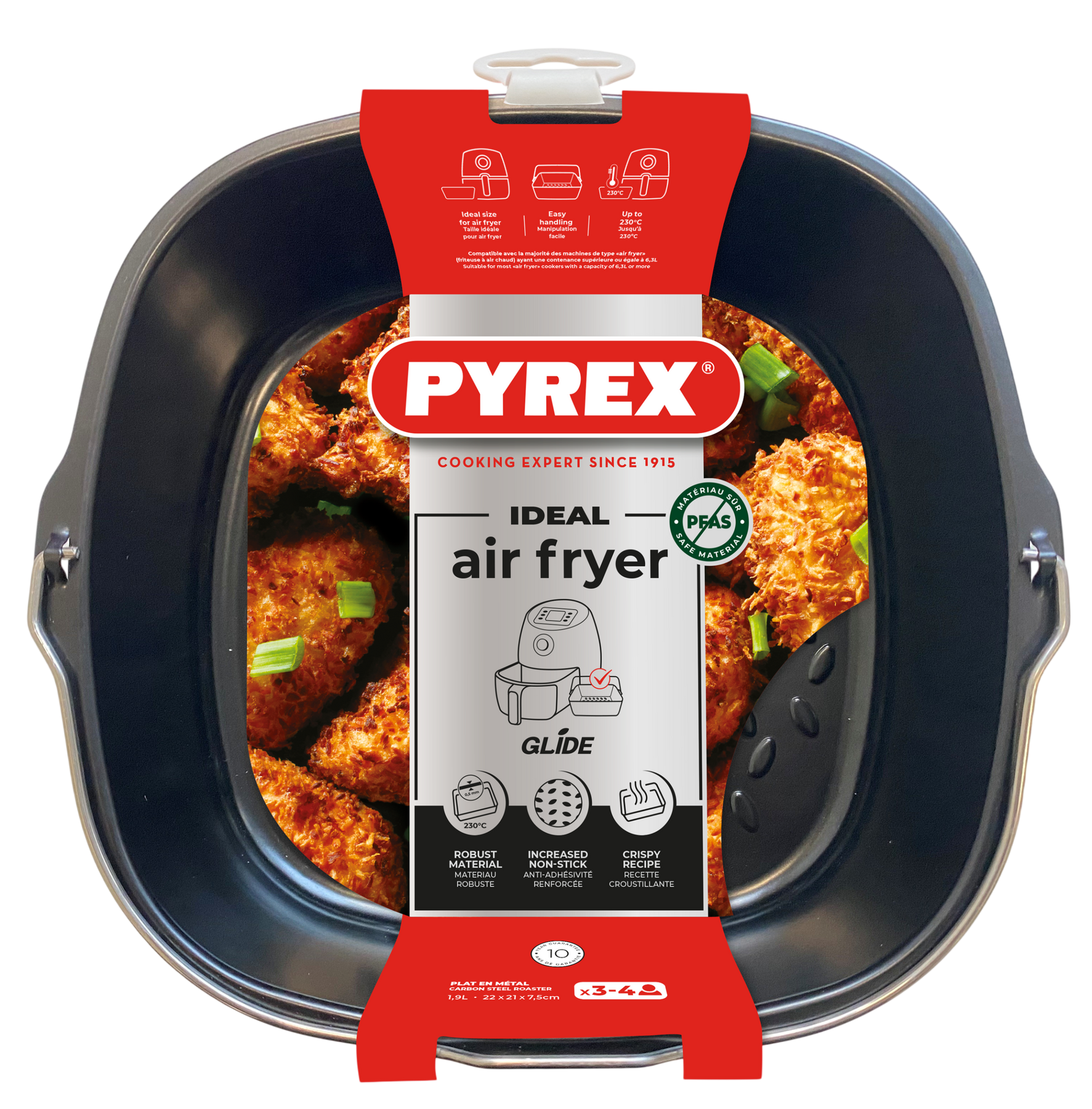 Форма для запікання Pyrex AirFryer, 22х21х7.5 см (1.9 л) AF22SR6/8046 7263055 фото