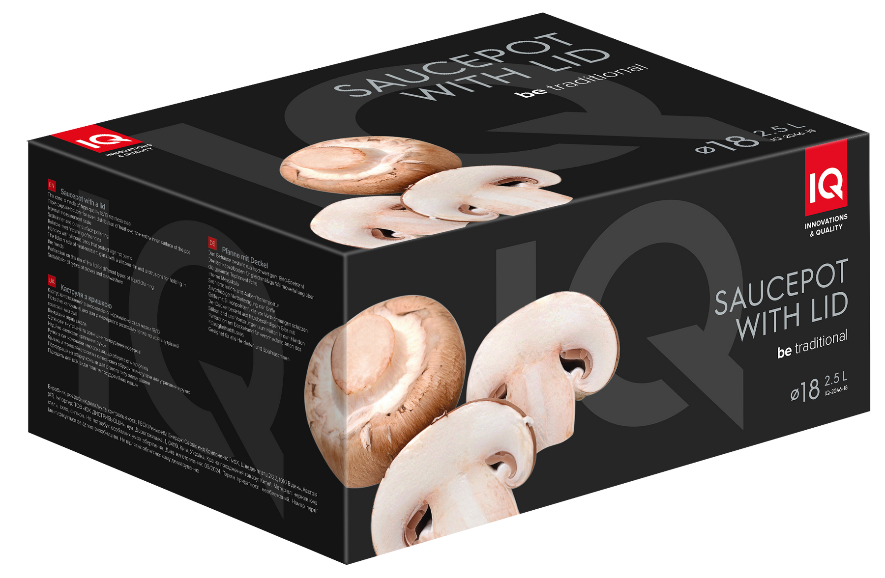 Каструля IQ Be Traditional (2.5 л) 18 см IQ-2046-18 6977602 фото