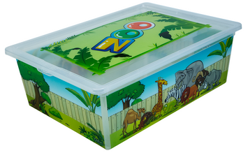 Контейнер Qutu Light Box ZOO, 25 л LIGHT BOX с/к ZOO 25л. 6907102 фото