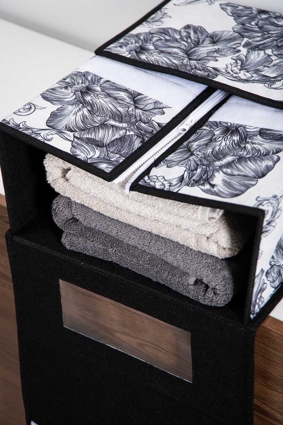 Органайзер Idea Home BS-S01 Anthracite Flowers 15x38.1x32.5 см BS-S01 ткан. з/кр Anthracite Flo 7058554 фото