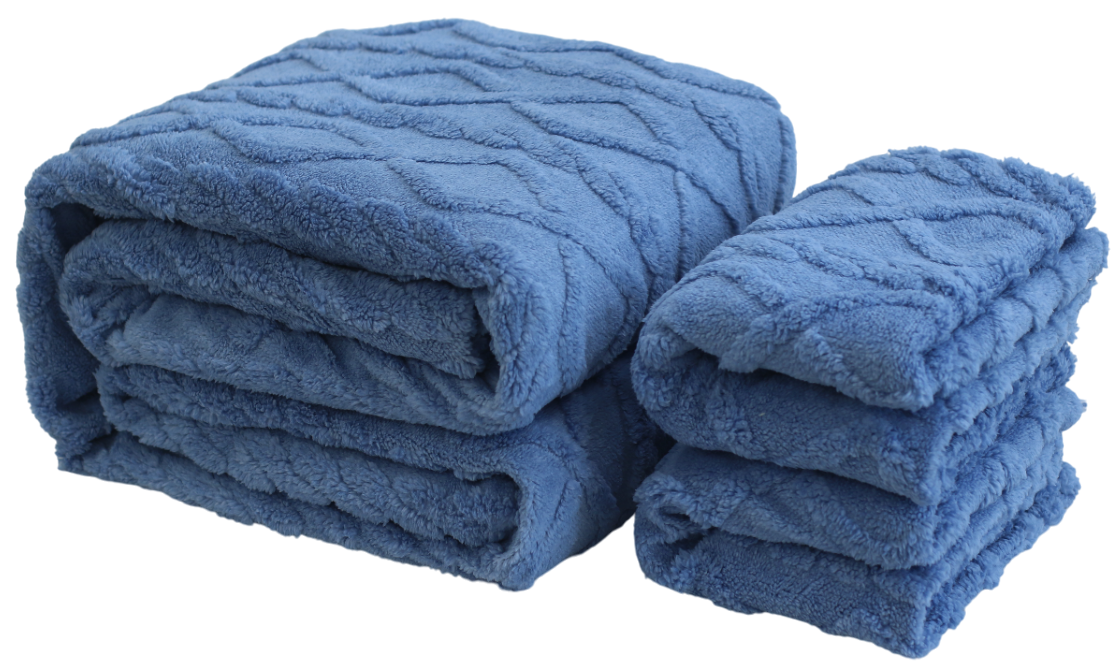 Набір текстилю Soho Ковдра 200х220 см + 2 наволочки 50х70 см Romance Blue Set carpet+ pillow Blue 7120197 фото