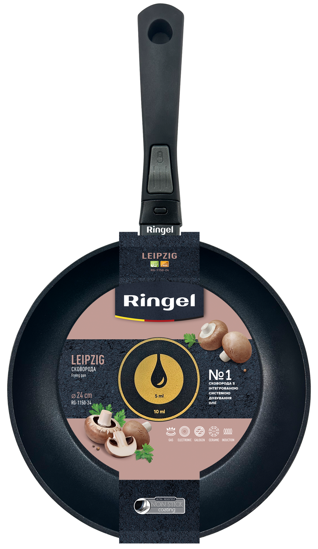 Сковорода Ringel Leipzig 24 см RG-1150-24 7004744 фото