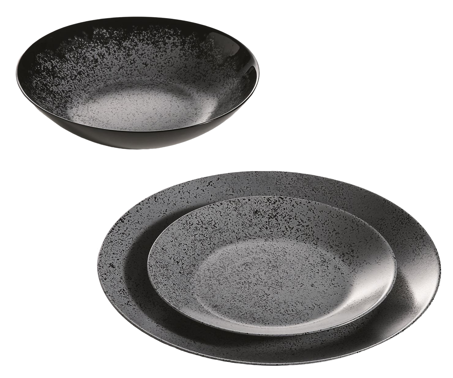 Тарілка обідня Luminarc Slate Black, 25 см V0115 6788144 фото