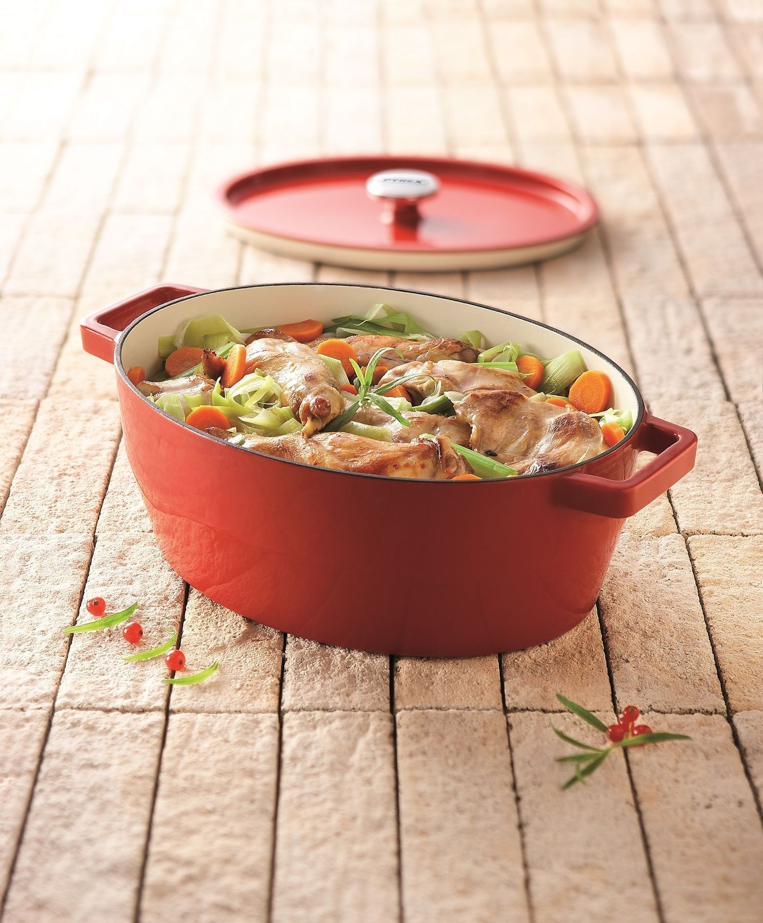 Каструля Pyrex Slow Cook red, (6 л) SC5AC33/8041 7250679 фото