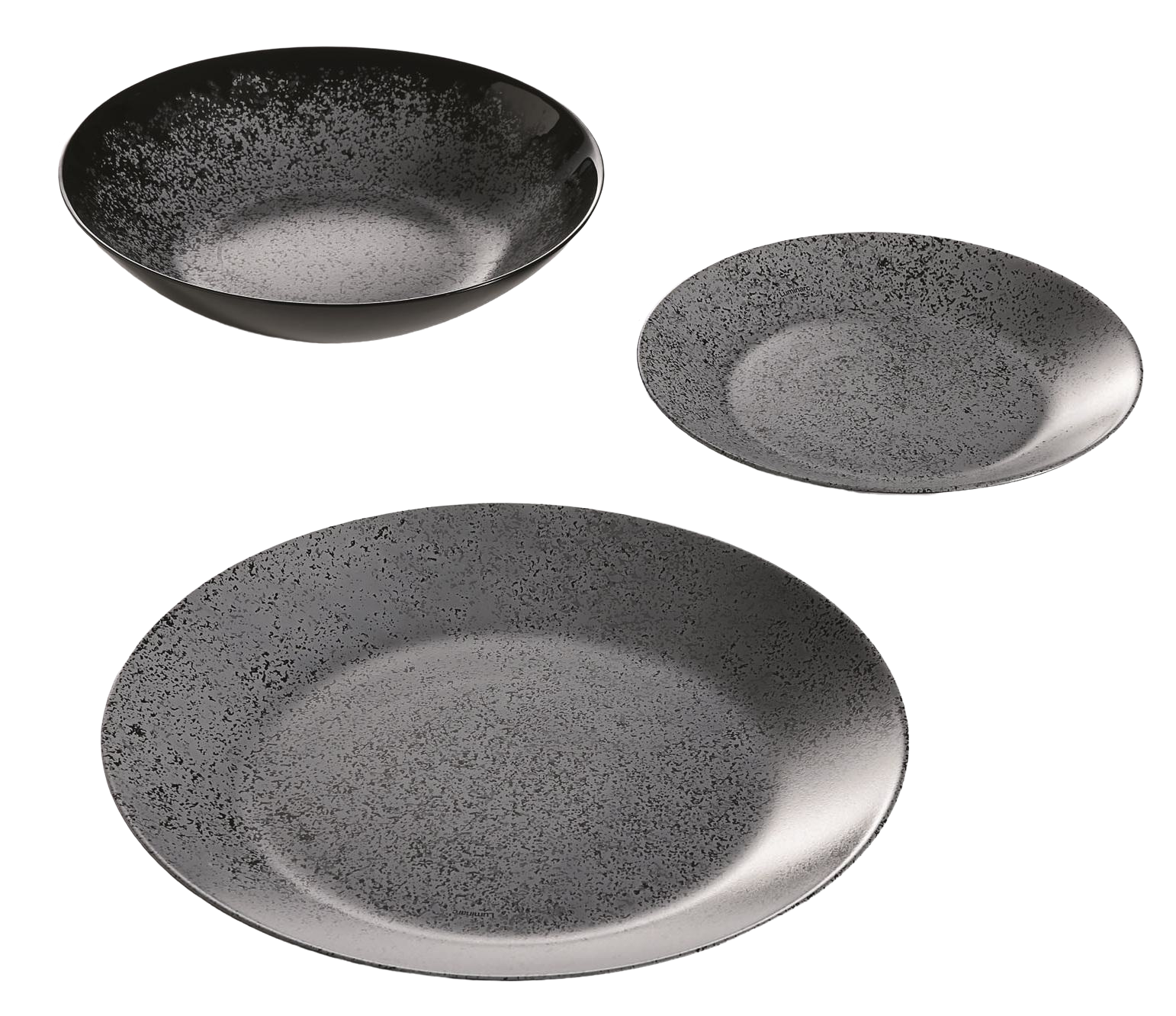 Тарілка обідня Luminarc Slate Black, 25 см V0115 6788144 фото
