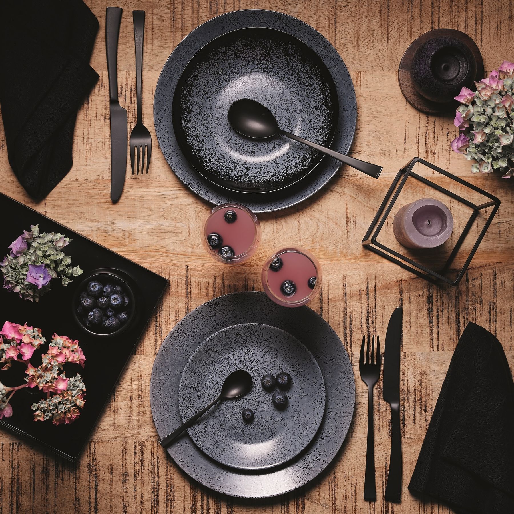 Тарілка обідня Luminarc Slate Black, 25 см V0115 6788144 фото