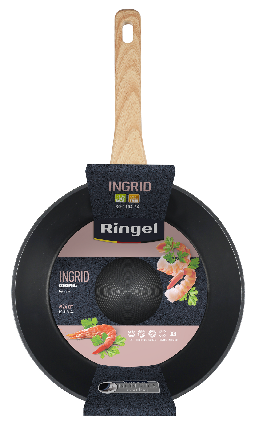 Сковорода Ringel Ingrid 24 см RG-1154-24 7136794 фото