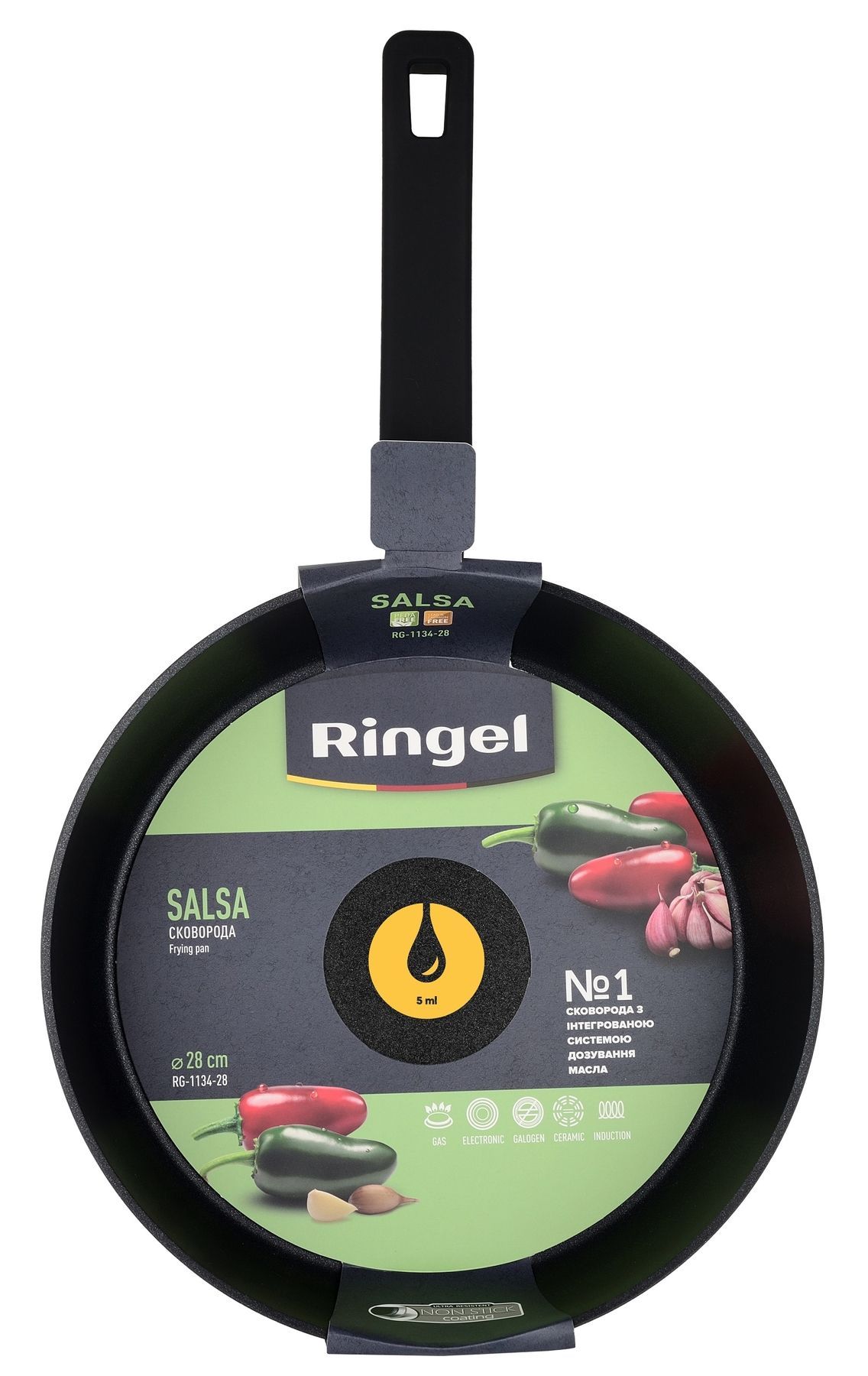 Сковорода RINGEL Salsa 24 см RG-1134-24 6529627 фото