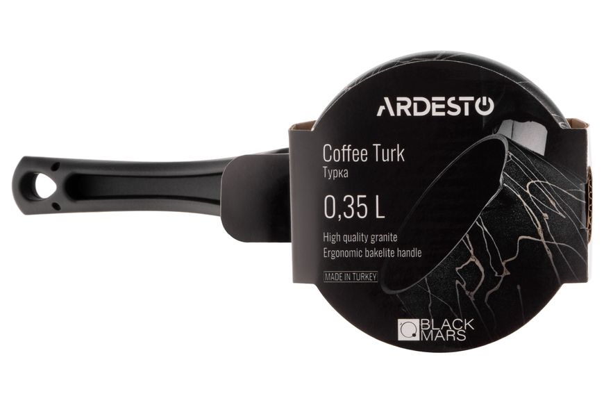 Турка Ardesto BLACK MARS, 0.35 л, граніт, бакелітова ручка AR0835SG фото