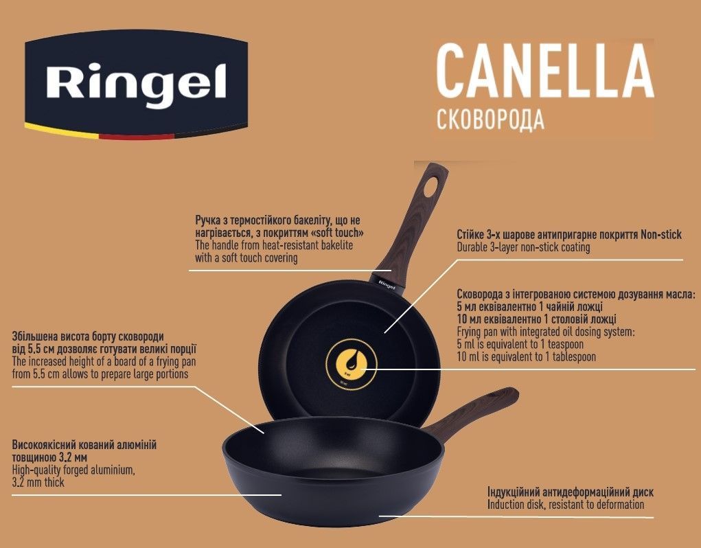Сковорода RINGEL Canella 24 см RG-1100-24 6323421 фото