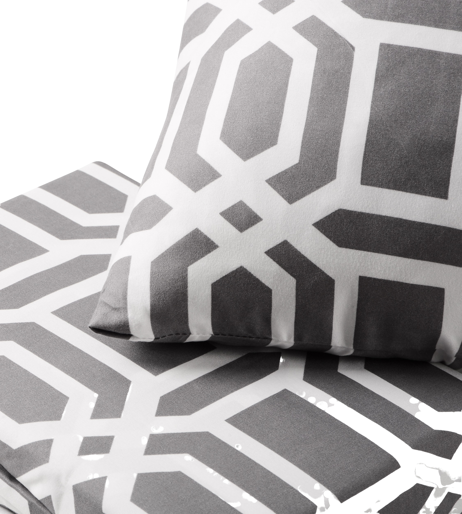 Комплект постільної білизни Soho Полуторний 150х200 см Geometria Grey WY23-293-1-2 6990869 фото