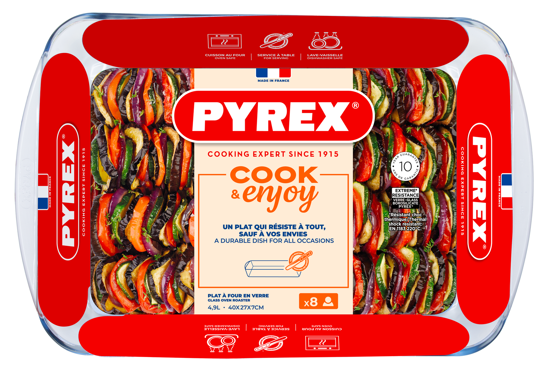 Форма для запікання Pyrex, 40х27х7 см (4.9 л) 240B000/8046 7092327 фото
