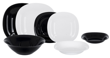 Сервіз столовий Luminarc Carine White&Black, 18 предметів V8305 6988982 фото
