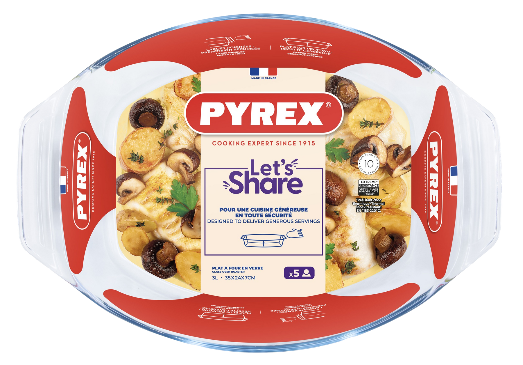 Форма для запікання Pyrex, 35х24х7 см (3 л) 411B000/8046 7092339 фото