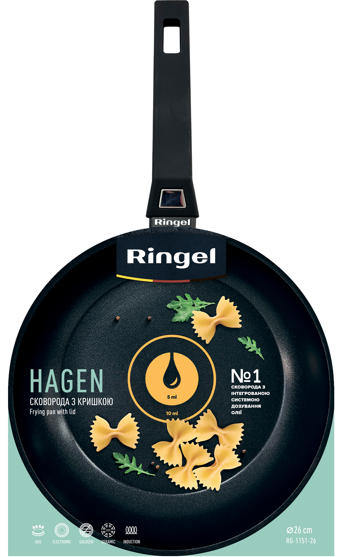 Сковорода Ringel Hagen 26 см RG-1151-26 7004749 фото
