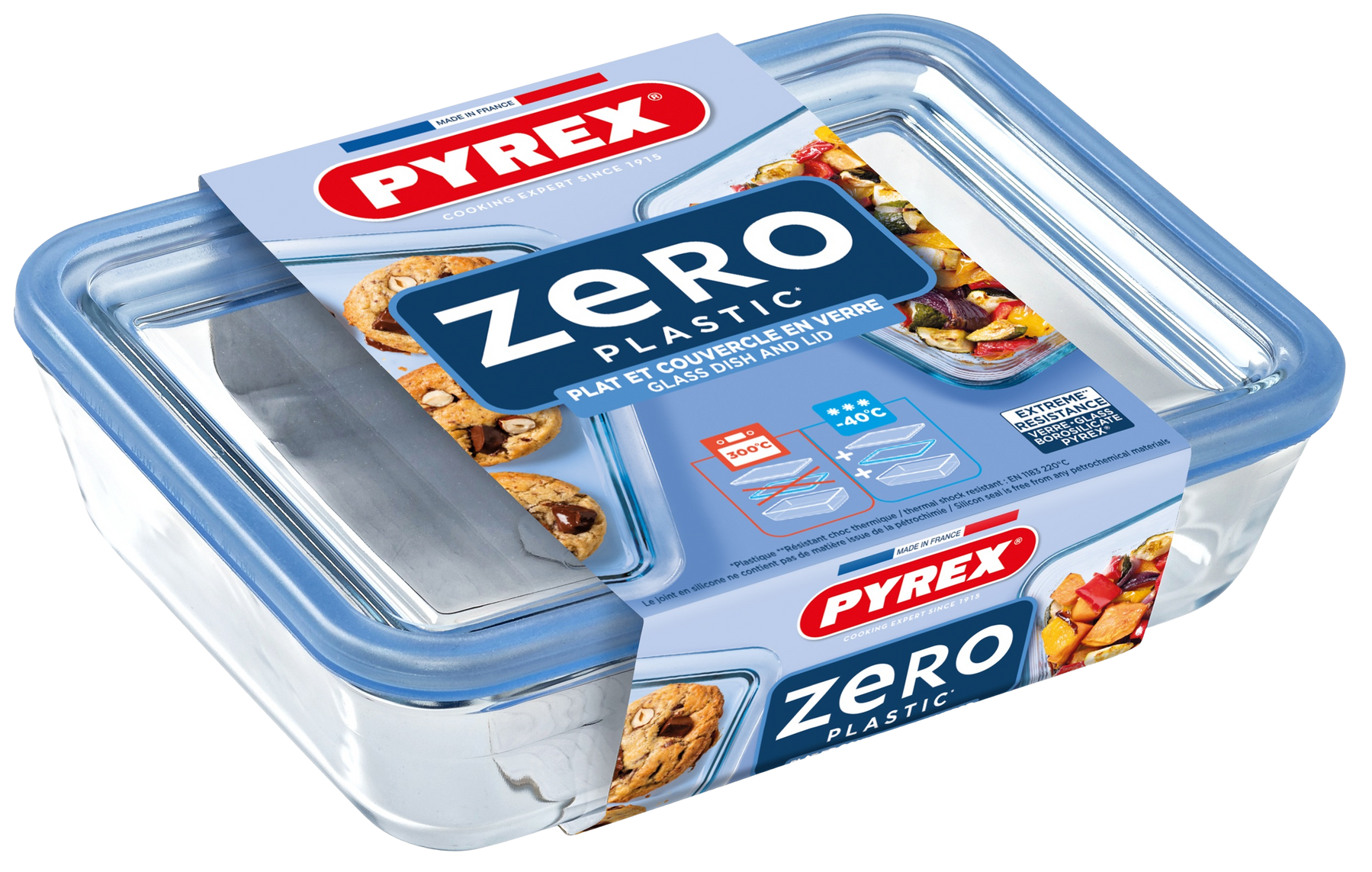 Форма з кришкою Pyrex Pure Glass, 19x14x5 см (0.8 л) 241A000/8046 7092349 фото