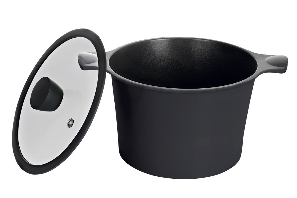 Каструля RINGEL Zitrone Black (5.8 л) 24 см RG-2108-24/2 BL 6471576 фото