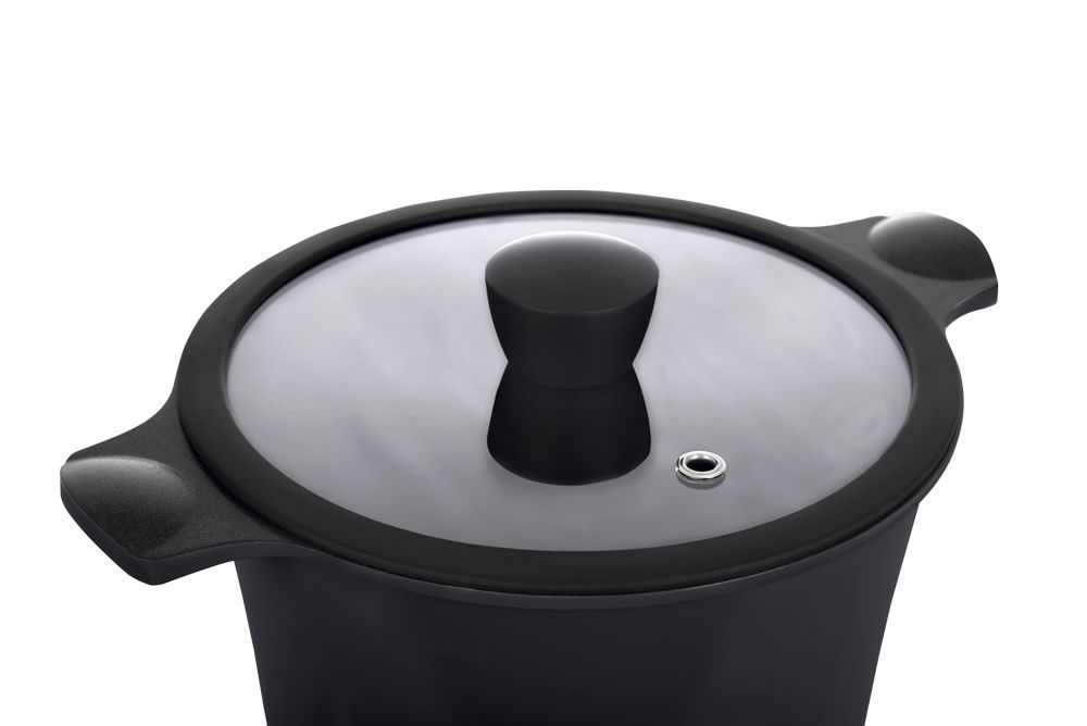 Каструля RINGEL Zitrone Black (5.8 л) 24 см RG-2108-24/2 BL 6471576 фото