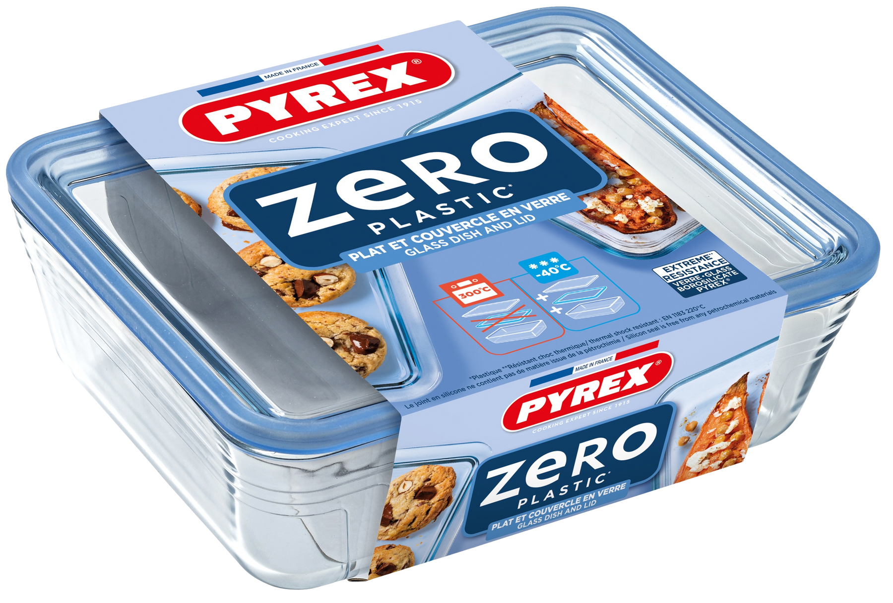 Форма з кришкою Pyrex Pure Glass, 24x19x8 см (2.6 л) 243A000/8044 7092351 фото