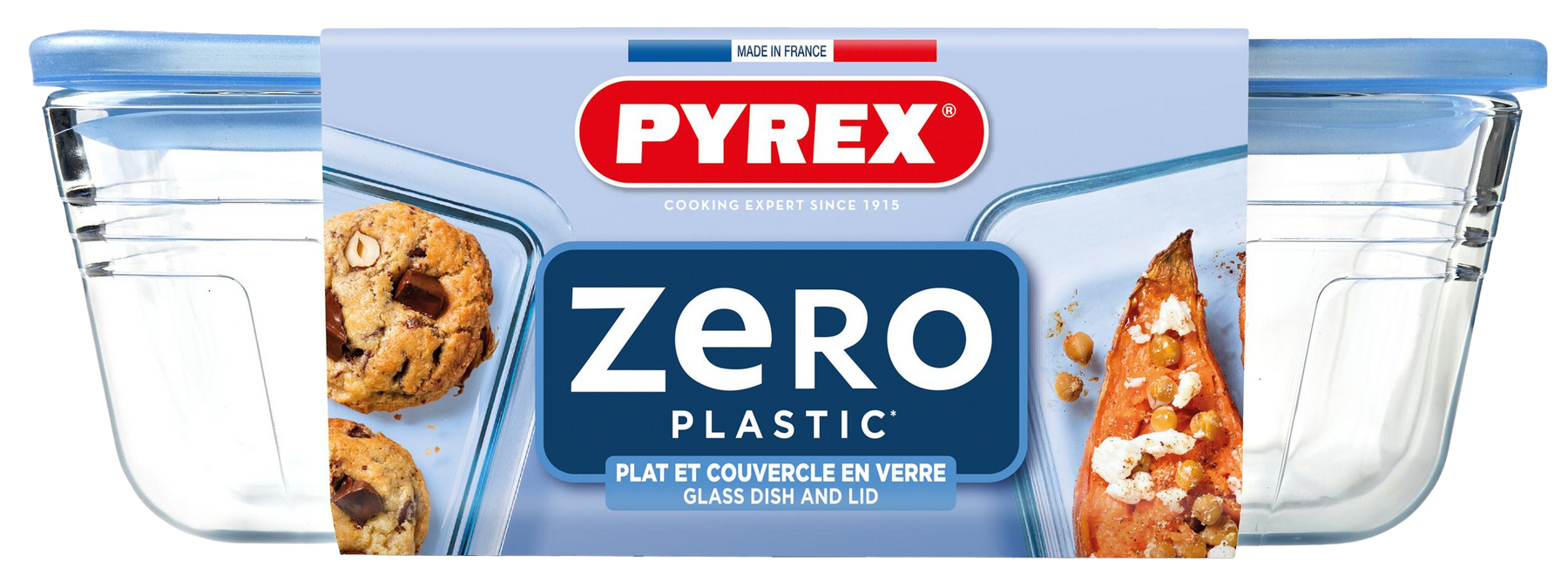 Форма з кришкою Pyrex Pure Glass, 24x19x8 см (2.6 л) 243A000/8044 7092351 фото