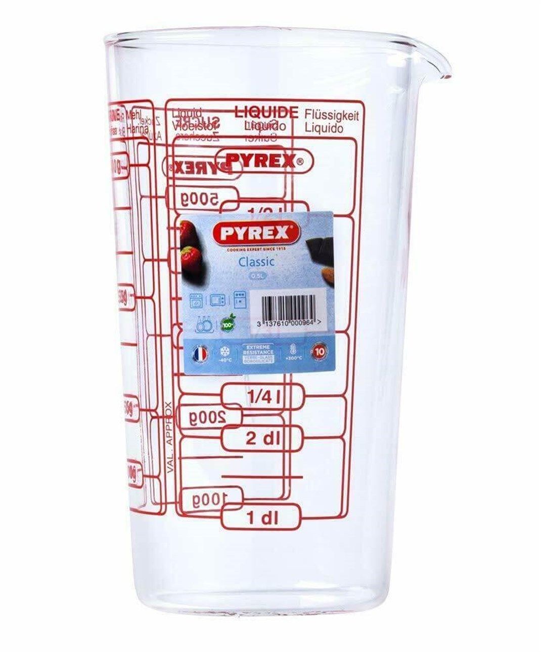 Мірна склянка PYREX CLASSIC (0.5 л) 888B000/8046 6181817 фото
