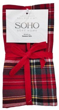 Набір рушників Soho 40x40см Sell Red 4 шт BS 45541S/1 7111503 фото