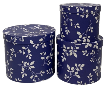Подарункові коробки UFO Y003 Набір 3 шт BLUE круг. Y003 Набор 3 шт BLUE круг. 6990812 фото