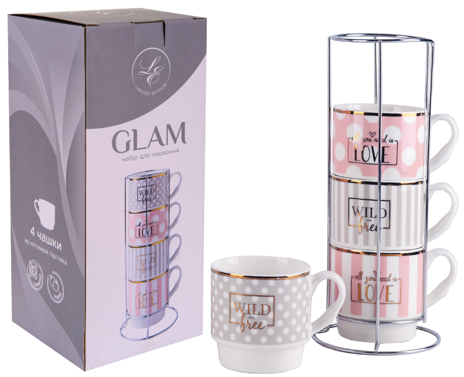 Набір чашок Limited Edition Glam B248-T2005 6469516 фото