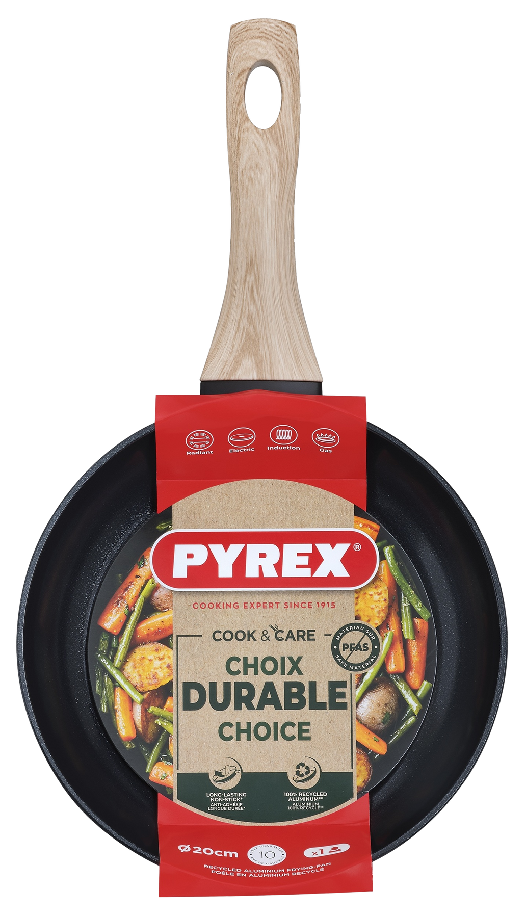 Сковорода Pyrex Cook&Care 20 см, класична CR20BF6/8046 7120903 фото