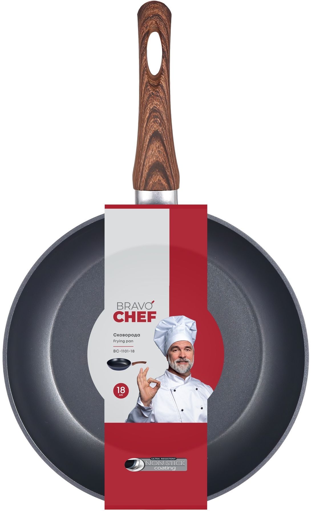 Сковорідка Bravo Chef класична 18 см BC-1101-18 6815595 фото