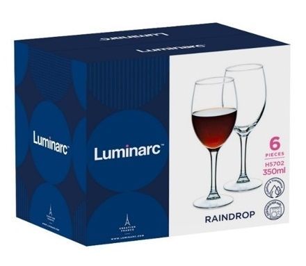 Набір келихів Luminarc Raindrop, 6х250 мл (H5701) 6887045 фото