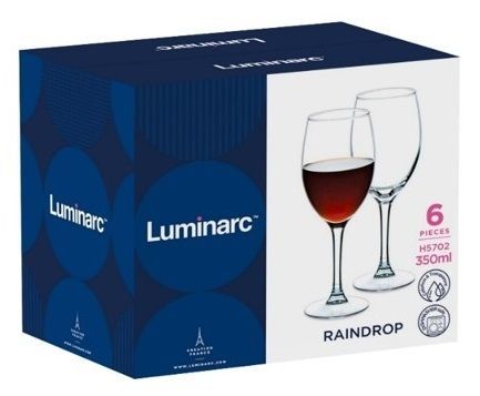 Набір келихів Luminarc Raindrop, 6х350 мл (H5702) 6887047 фото