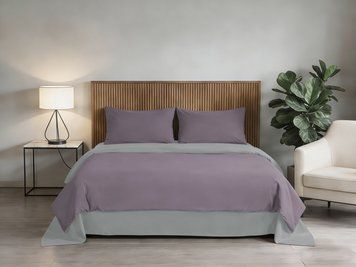Комплект постільної білизни Soho Євро 200х220 см Puprle/Light gray PATTERN 24-E 7222172 фото