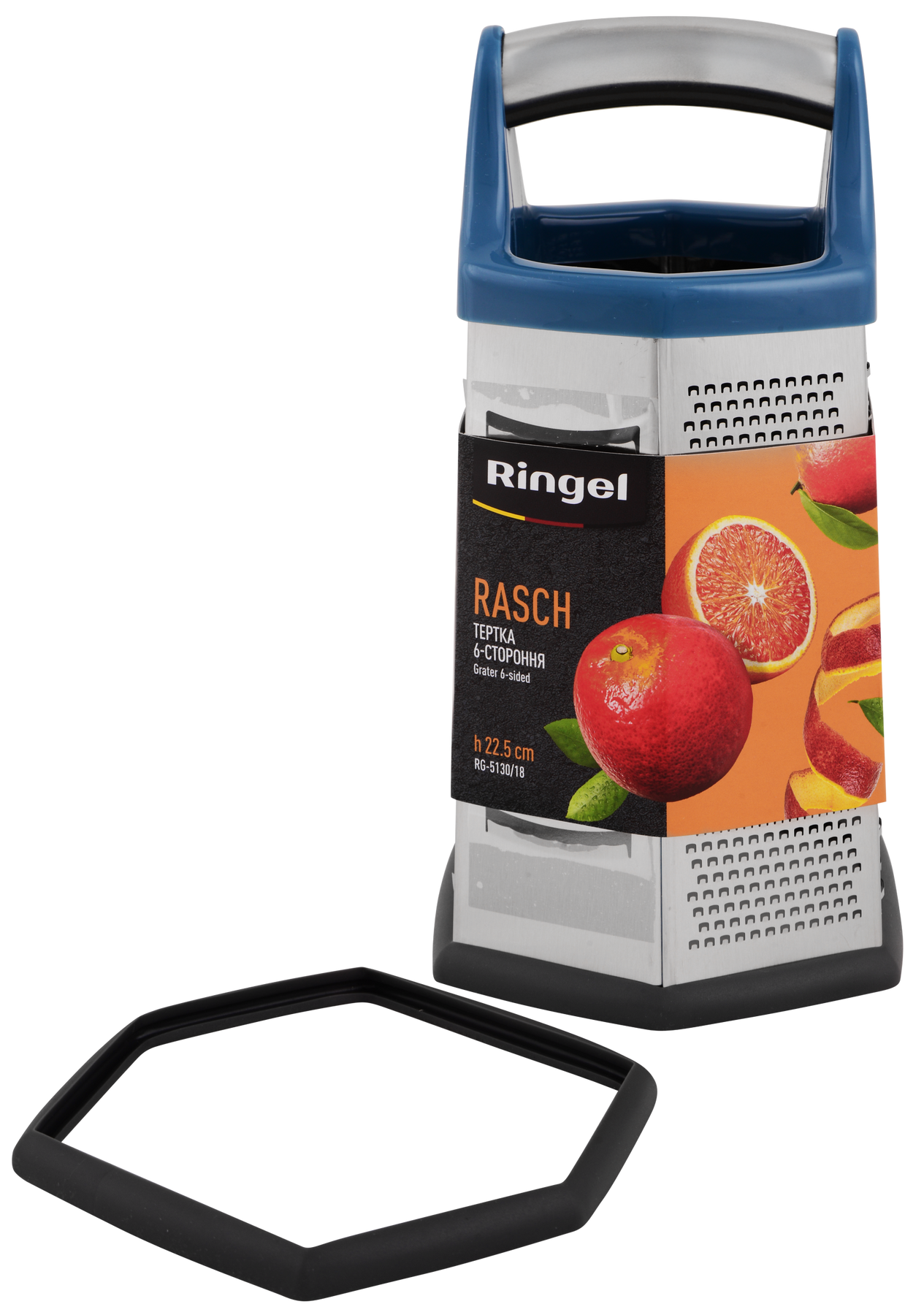 Тертка 6-ти стороння Ringel Rasch 22.5 см (RG-5130/18) 6977080 фото