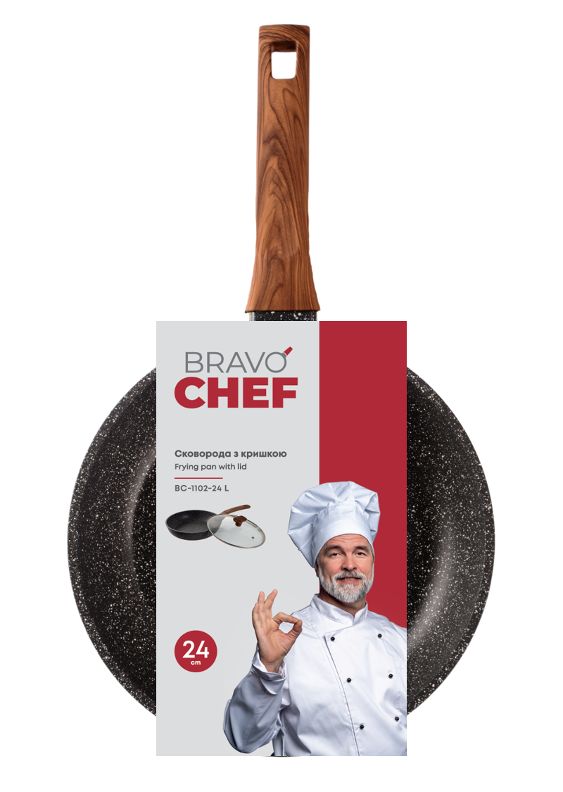 Сковорода Bravo Chef 24 см BC-1102-24 L 7133034 фото
