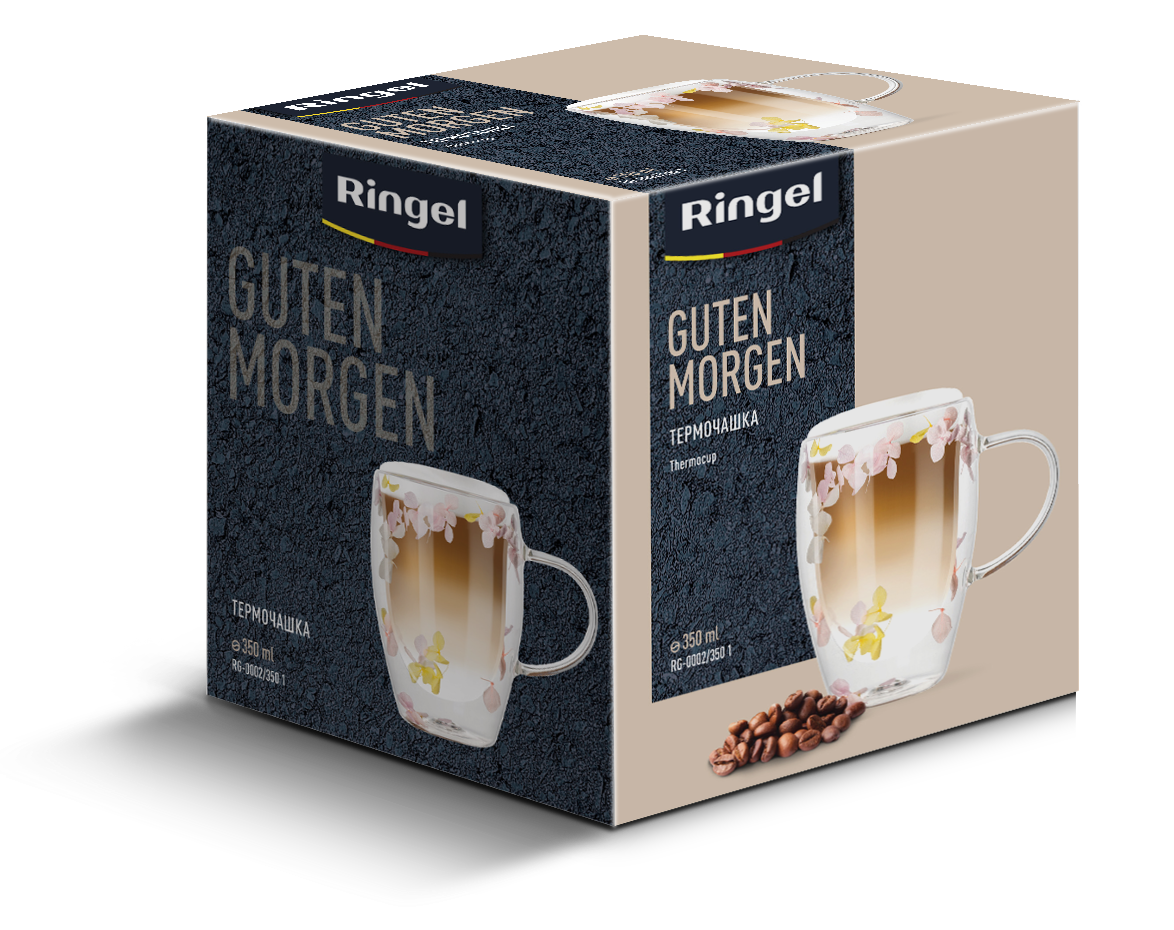 Чашка з подвійною стінкою Ringel Guten Morgen Blume, 350 мл RG-0002/350 1 7067148 фото